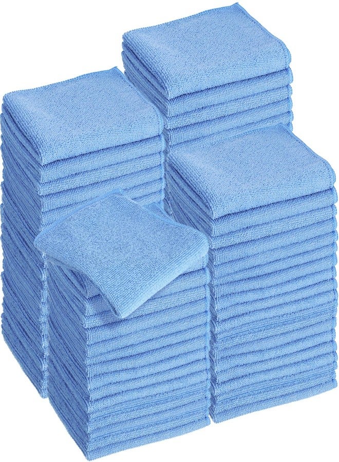 Meanplan 36 Pack 16'' x 16'' Microfiber Cleaning Cloths Reusable Wash Rags Microfiber Towels Softer Highly Absorbent Multifunctional Purpose for House Kitchen Car Window Dust(Blue) - Image 1